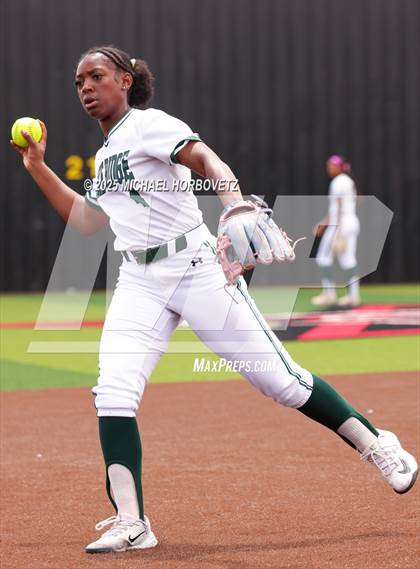 Thumbnail 2 in Lake Ridge vs. Timber Creek (UIL 6A D1 Girls Softball Bi-District) photogallery.