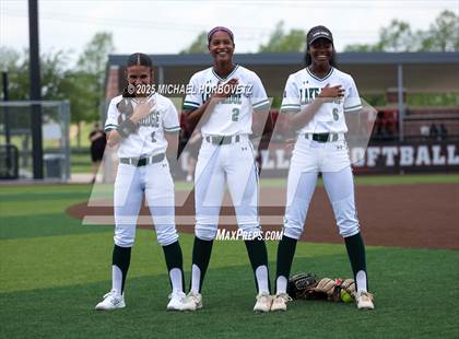 Thumbnail 2 in Lake Ridge vs. Timber Creek (UIL 6A D1 Girls Softball Bi-District) photogallery.