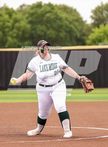 Thumbnail 3 in Lake Ridge vs. Timber Creek (UIL 6A D1 Girls Softball Bi-District) photogallery.