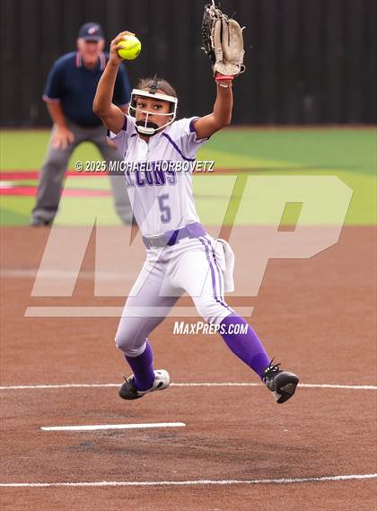 Thumbnail 2 in Lake Ridge vs. Timber Creek (UIL 6A D1 Girls Softball Bi-District) photogallery.
