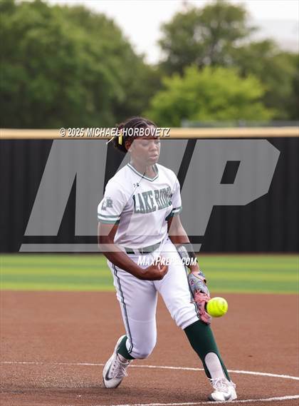 Thumbnail 1 in Lake Ridge vs. Timber Creek (UIL 6A D1 Girls Softball Bi-District) photogallery.