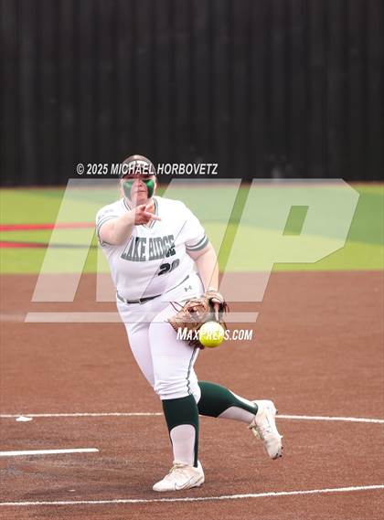 Thumbnail 3 in Lake Ridge vs. Timber Creek (UIL 6A D1 Girls Softball Bi-District) photogallery.