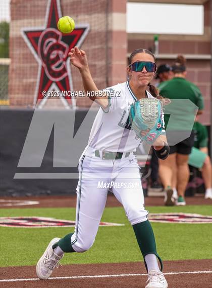 Thumbnail 3 in Lake Ridge vs. Timber Creek (UIL 6A D1 Girls Softball Bi-District) photogallery.