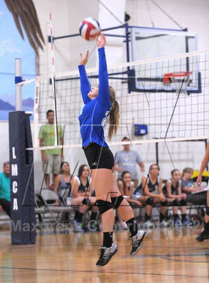 Thumbnail 3 in Calvary Chapel Christian vs Lake Mead Academy (LMCA Fall Classic) photogallery.