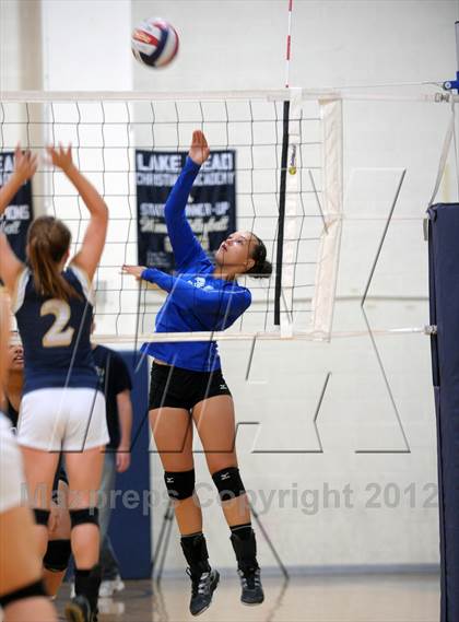 Thumbnail 3 in Calvary Chapel Christian vs Lake Mead Academy (LMCA Fall Classic) photogallery.