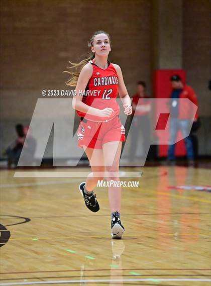 Thumbnail 2 in (CHSAA 3A Girls Basketball First Round) Grand Valley vs Vanguard photogallery.