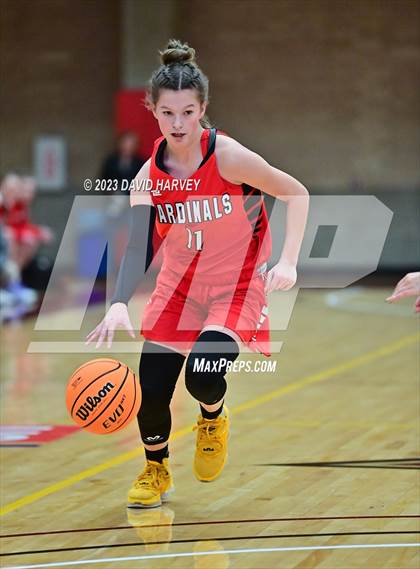 Thumbnail 2 in (CHSAA 3A Girls Basketball First Round) Grand Valley vs Vanguard photogallery.