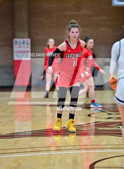 Thumbnail 1 in (CHSAA 3A Girls Basketball First Round) Grand Valley vs Vanguard photogallery.