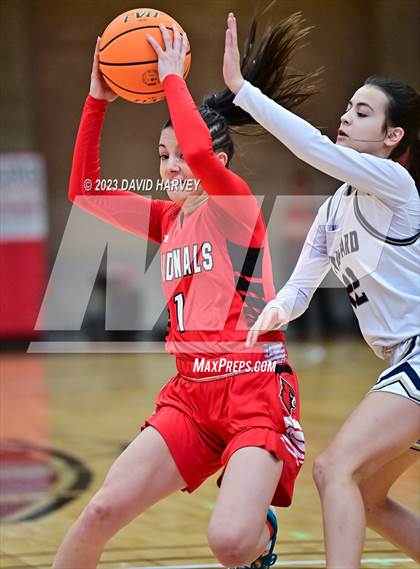 Thumbnail 2 in (CHSAA 3A Girls Basketball First Round) Grand Valley vs Vanguard photogallery.