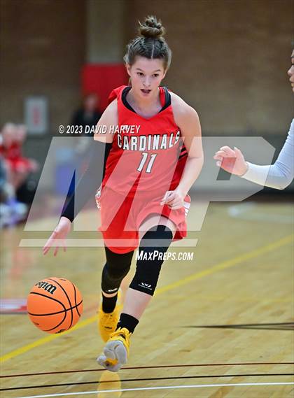 Thumbnail 3 in (CHSAA 3A Girls Basketball First Round) Grand Valley vs Vanguard photogallery.