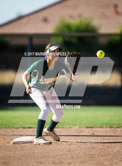 Thumbnail 3 in Argonaut vs. Woodland Christian (CIF SJS D6 Final Game 1) photogallery.