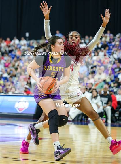 Thumbnail 2 in Liberty Hill vs. Monterey (UIL 5A Basketball Division II Final) photogallery.