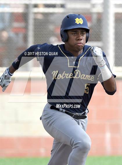 Thumbnail 2 in Aliso Niguel vs. Notre Dame (SO) (Boras Classic South) photogallery.