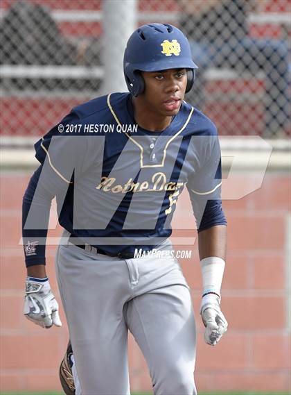Thumbnail 2 in Aliso Niguel vs. Notre Dame (SO) (Boras Classic South) photogallery.