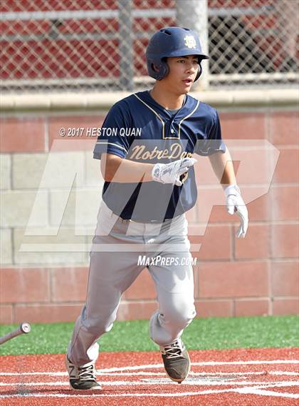 Thumbnail 1 in Aliso Niguel vs. Notre Dame (SO) (Boras Classic South) photogallery.