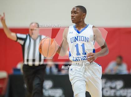 Thumbnail 3 in Hun @ Union Catholic (Hoop Group NJ Tip Off Classic) photogallery.
