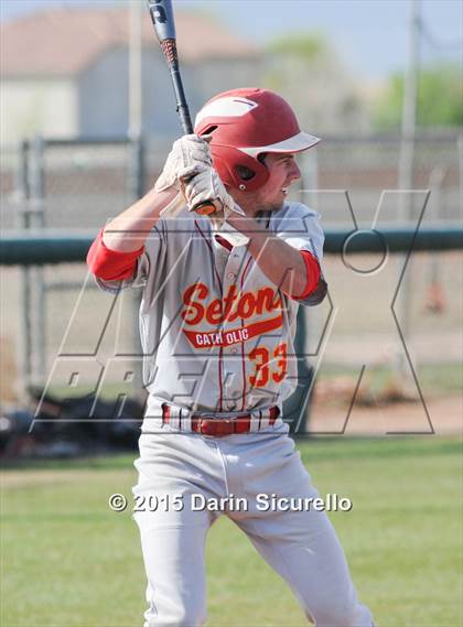 Thumbnail 2 in Seton Catholic vs. Perry photogallery.