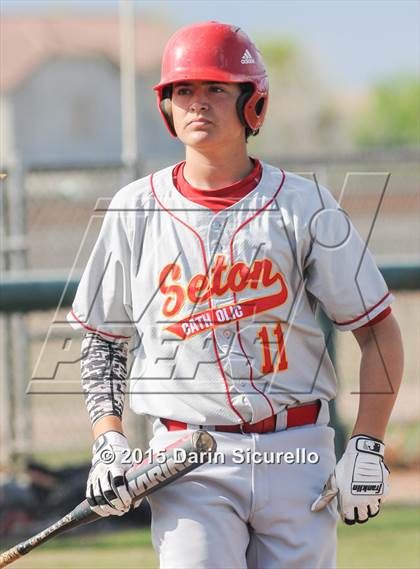 Thumbnail 2 in Seton Catholic vs. Perry photogallery.