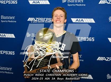 Thumbnail 3 in  Palo Verde vs. Pusch Ridge Christian Academy (AIA 3A Final - Awards) photogallery.