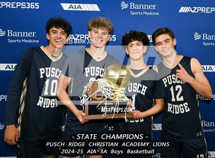 Thumbnail 2 in  Palo Verde vs. Pusch Ridge Christian Academy (AIA 3A Final - Awards) photogallery.