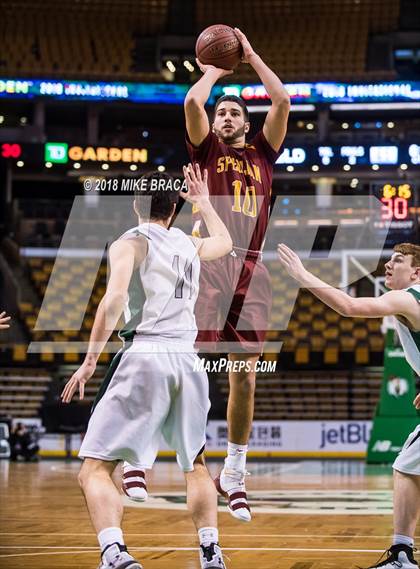 Thumbnail 1 in Cardinal Spellman vs Mansfield (TD Garden Good Sports Invitational) photogallery.