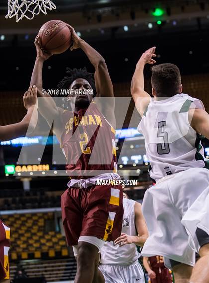 Thumbnail 1 in Cardinal Spellman vs Mansfield (TD Garden Good Sports Invitational) photogallery.