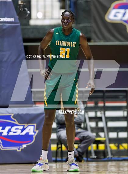 Thumbnail 3 in Greenforest vs. King's Ridge Christian GHSA Class A Private Championship photogallery.