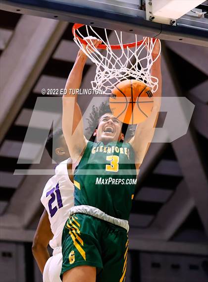 Thumbnail 3 in Greenforest vs. King's Ridge Christian GHSA Class A Private Championship photogallery.