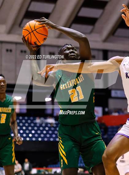 Thumbnail 3 in Greenforest vs. King's Ridge Christian GHSA Class A Private Championship photogallery.