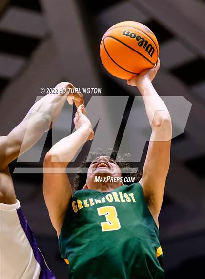 Thumbnail 3 in Greenforest vs. King's Ridge Christian GHSA Class A Private Championship photogallery.