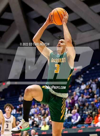 Thumbnail 3 in Greenforest vs. King's Ridge Christian GHSA Class A Private Championship photogallery.