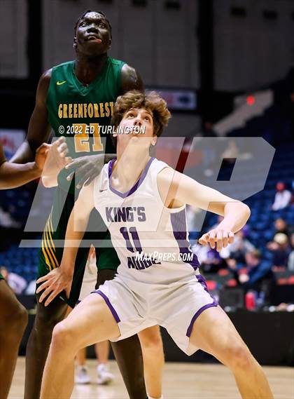 Thumbnail 3 in Greenforest vs. King's Ridge Christian GHSA Class A Private Championship photogallery.