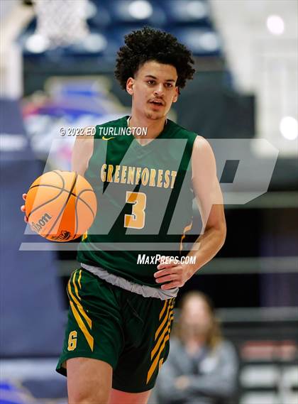 Thumbnail 3 in Greenforest vs. King's Ridge Christian GHSA Class A Private Championship photogallery.