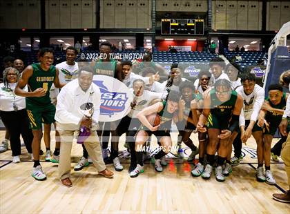 Thumbnail 3 in Greenforest vs. King's Ridge Christian GHSA Class A Private Championship photogallery.