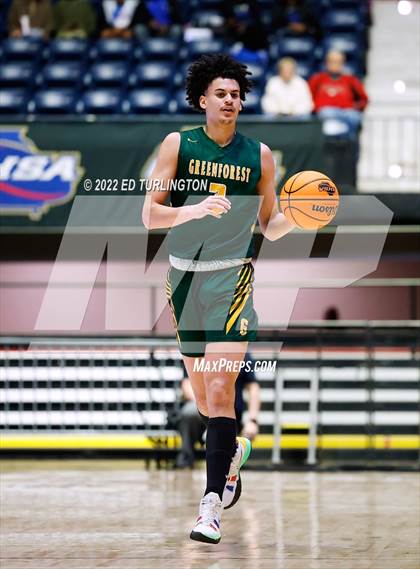 Thumbnail 3 in Greenforest vs. King's Ridge Christian GHSA Class A Private Championship photogallery.