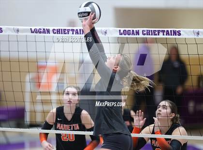 Thumbnail 1 in Dover vs. Marietta (OHSAA D3 District Final) photogallery.