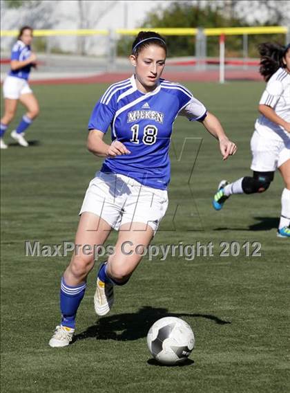 Thumbnail 2 in St. Genevieve vs Milken (CIF SS Playoffs) photogallery.