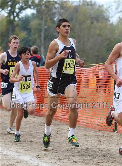 Thumbnail 1 in CIF State Cross Country Championships (D4 Boys) photogallery.