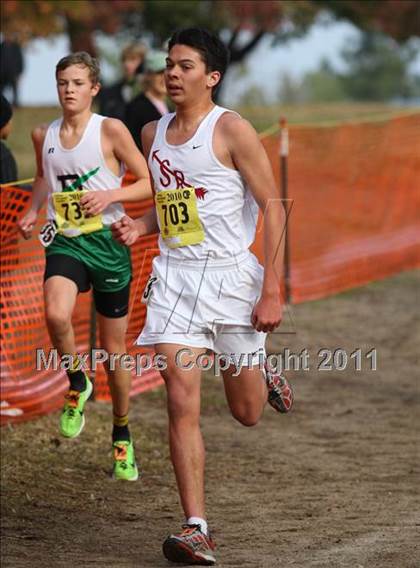 Thumbnail 2 in CIF State Cross Country Championships (D4 Boys) photogallery.