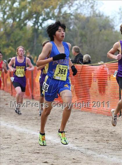 Thumbnail 2 in CIF State Cross Country Championships (D4 Boys) photogallery.