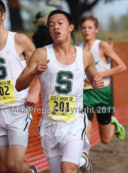 Thumbnail 1 in CIF State Cross Country Championships (D4 Boys) photogallery.