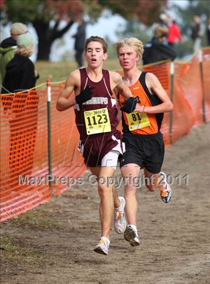 Thumbnail 1 in CIF State Cross Country Championships (D4 Boys) photogallery.