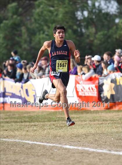 Thumbnail 2 in CIF State Cross Country Championships (D4 Boys) photogallery.