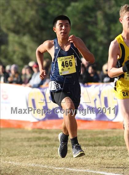Thumbnail 2 in CIF State Cross Country Championships (D4 Boys) photogallery.