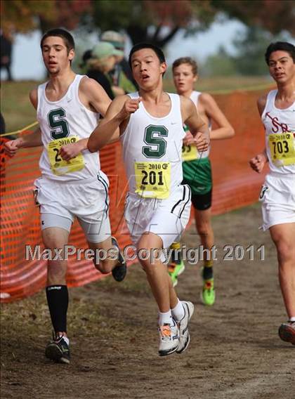 Thumbnail 3 in CIF State Cross Country Championships (D4 Boys) photogallery.
