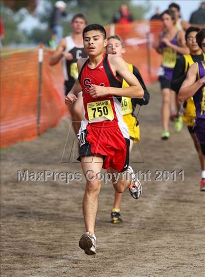 Thumbnail 2 in CIF State Cross Country Championships (D4 Boys) photogallery.