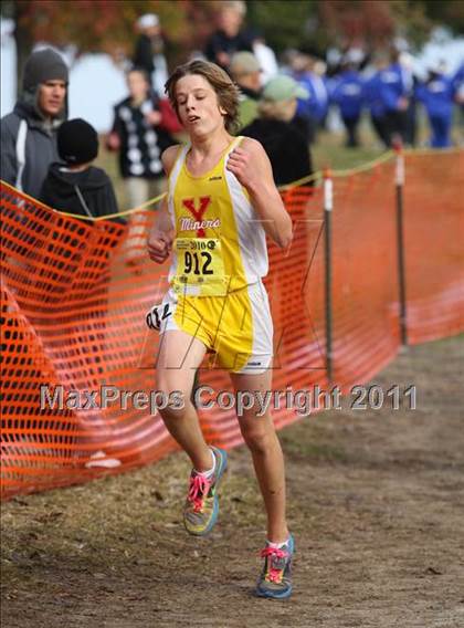 Thumbnail 1 in CIF State Cross Country Championships (D4 Boys) photogallery.