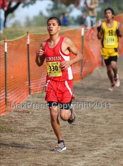 Thumbnail 1 in CIF State Cross Country Championships (D4 Boys) photogallery.