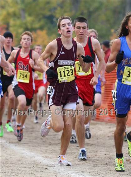 Thumbnail 1 in CIF State Cross Country Championships (D4 Boys) photogallery.