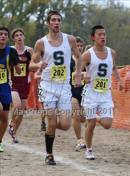 Thumbnail 2 in CIF State Cross Country Championships (D4 Boys) photogallery.